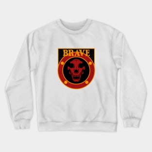 Vintage Skull - Brave Crewneck Sweatshirt